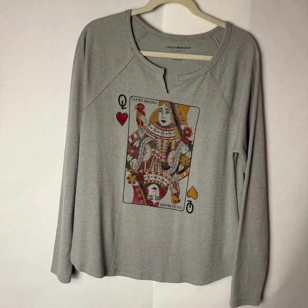Lucky Brand Woven Thermal Queen of Hearts